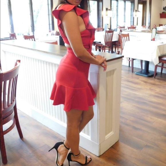 Red Hot Fit n Flare Dress - Picture 3 of 6